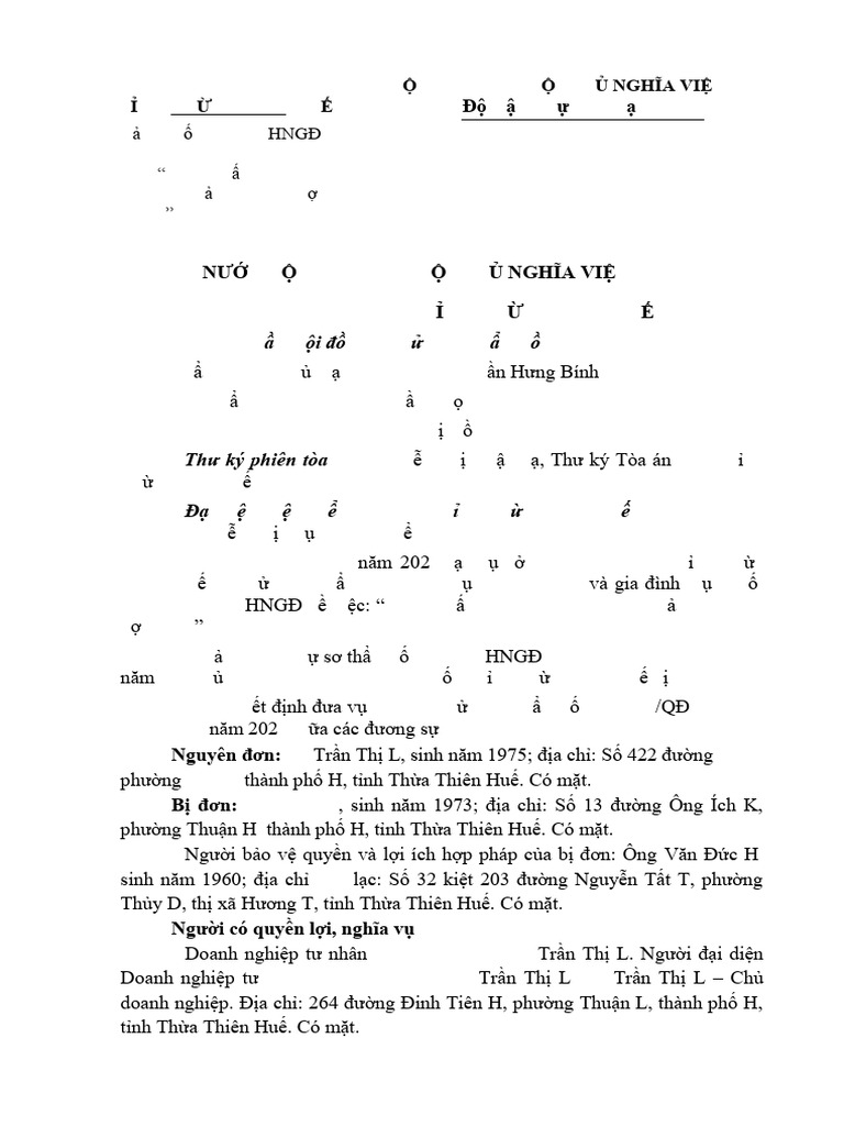 Tran Thi L Cao T Ly Hon Tranh Chap Tai San Chung No Chung | PDF