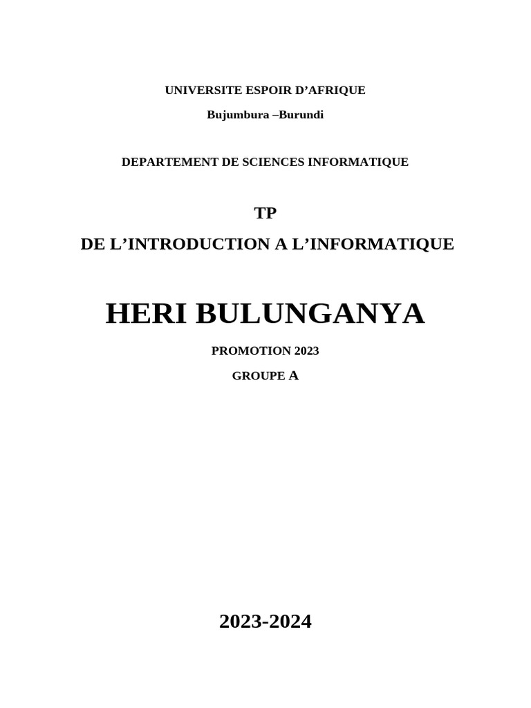 L'Importance de l'Informatique Aujourd'hui | PDF | Informatique ...