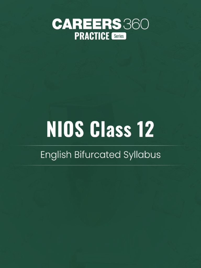 NIOS ENGLISH SYLLABUS CLASS 12 visual data 5