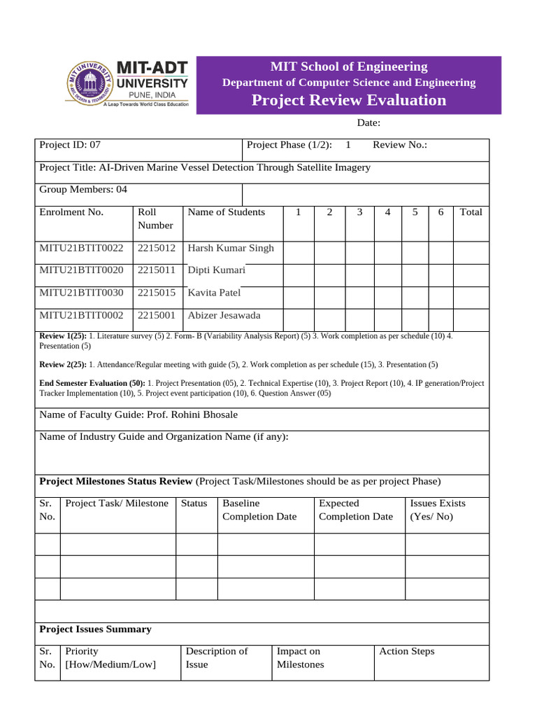 Major Project Project Review Report | PDF