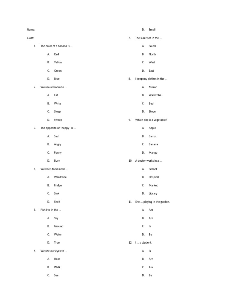 Can Your Kids Master These Fun English Quiz Challenges?