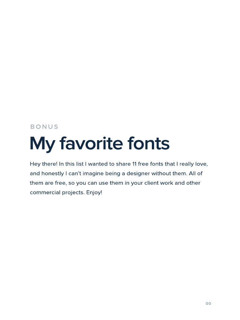 My Favorite Free Fonts | PDF | Typefaces | Serif
