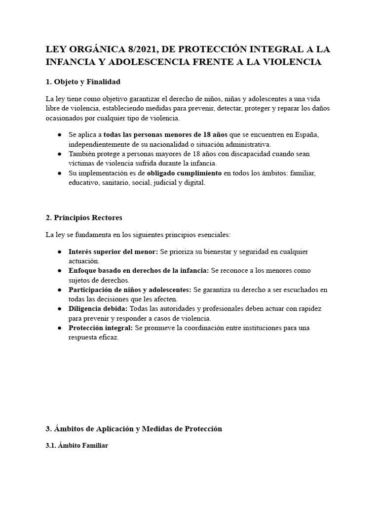 Tema .Ley de Protección Integral A La Infancia A Adolescencia Frente A ...