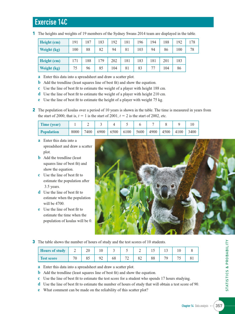 Data Analysis: Scatter Plots & Trends | PDF | Statistical Analysis ...