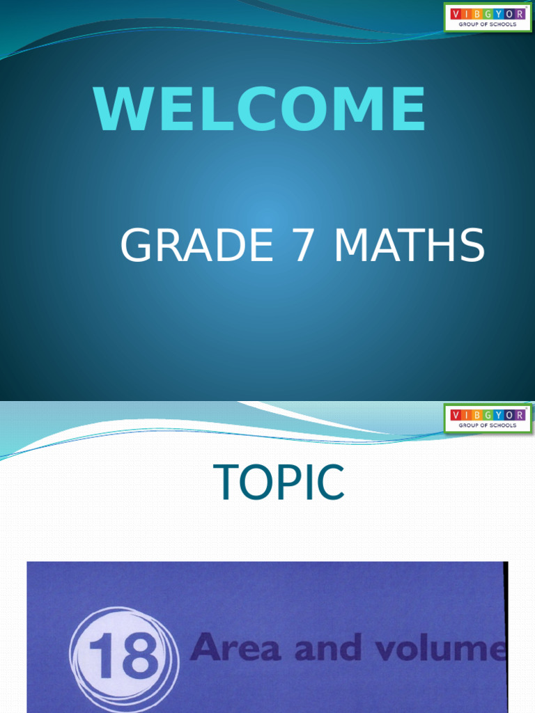 VH - Math - G7 - Unit 18 - VL - PPT | PDF