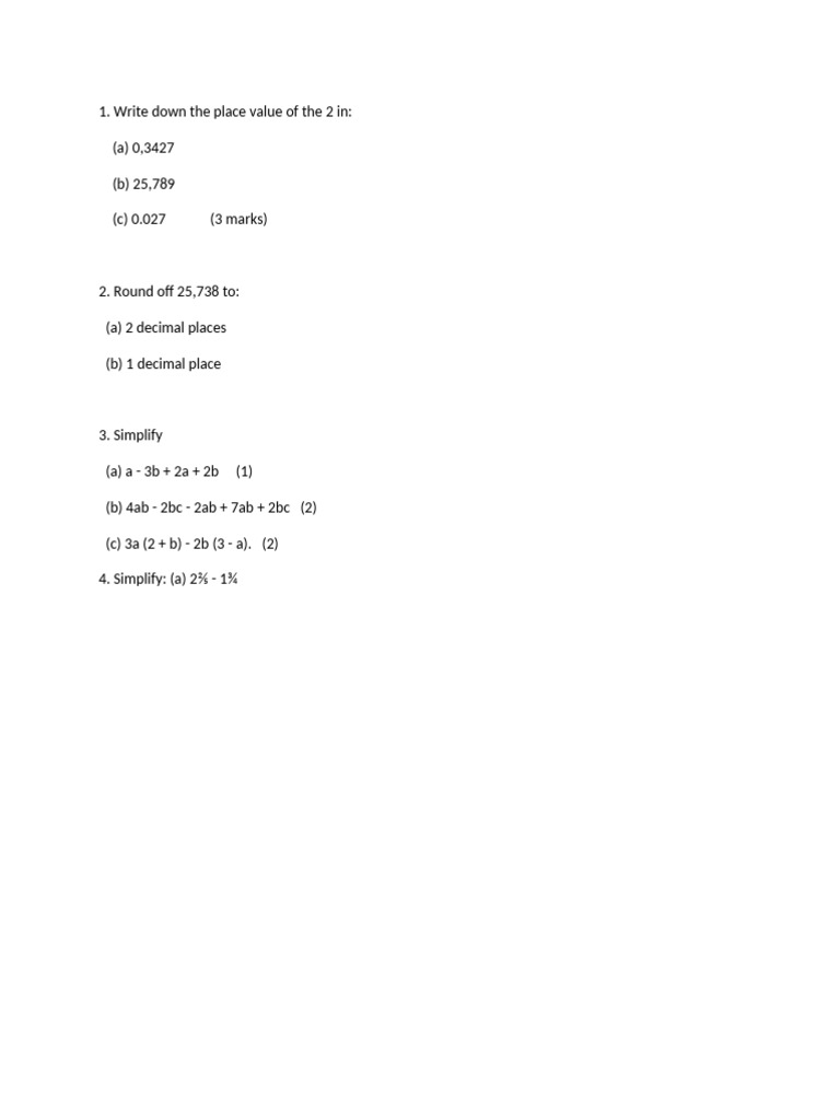 Maths Paper 1 | PDF