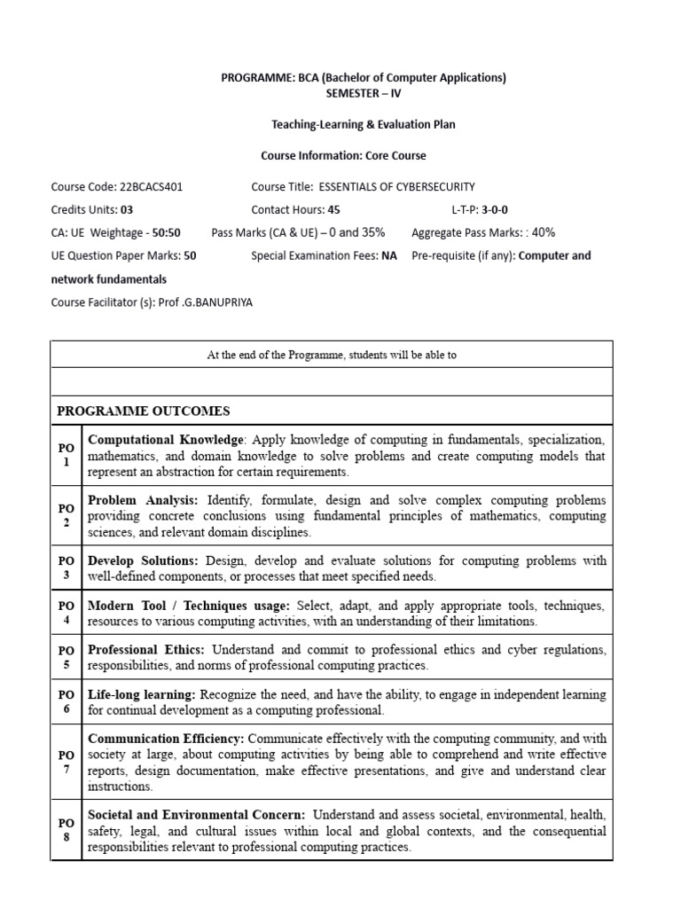 Tlep Ecs IV Sem (1).Docx | PDF | Malware | Computing