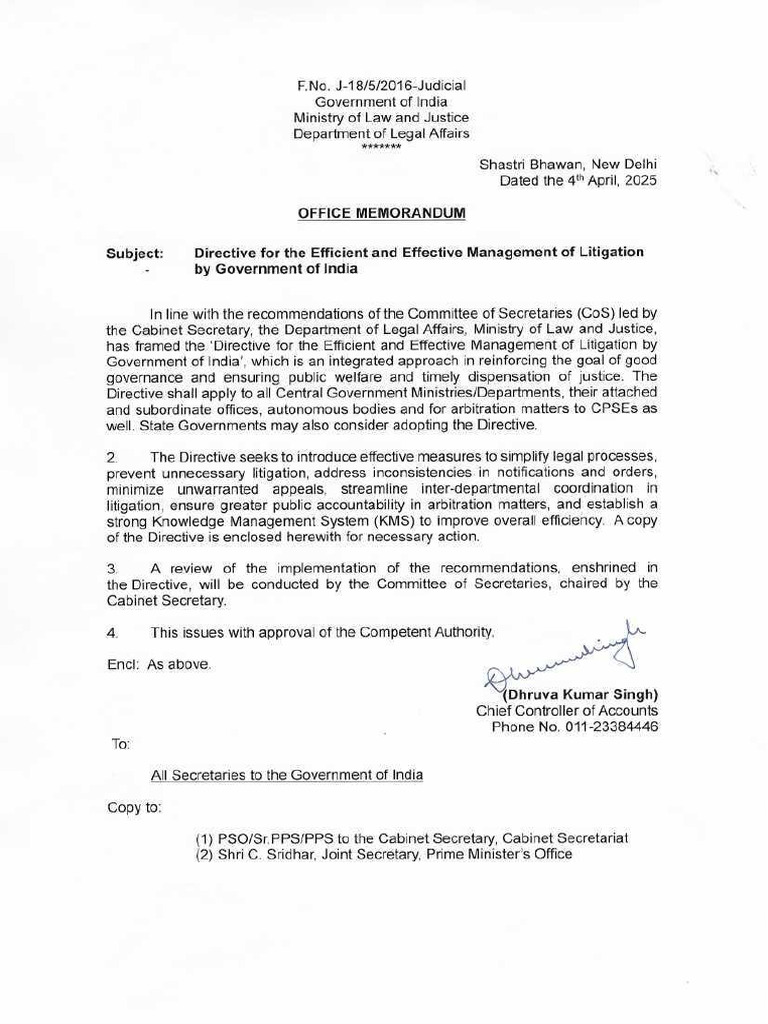 Efficient Litigation Management Directive | PDF | Alternative Dispute ...