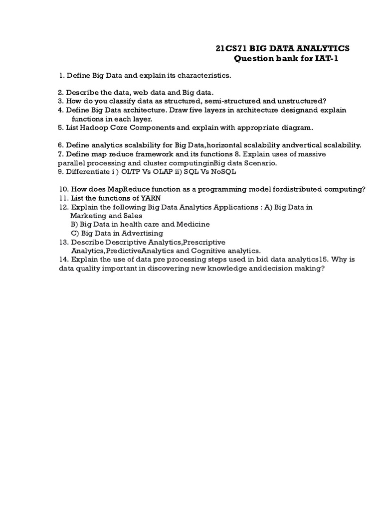 Bda QB Iat1 | PDF