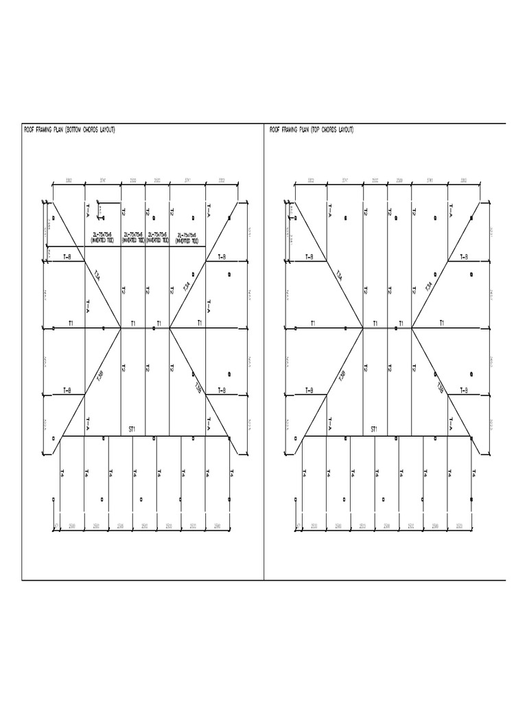 08 Roof Truss Framing Plan Office | PDF