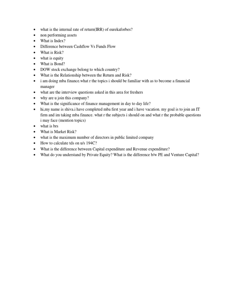 Finance Interview Question Accounts Payable Invoice