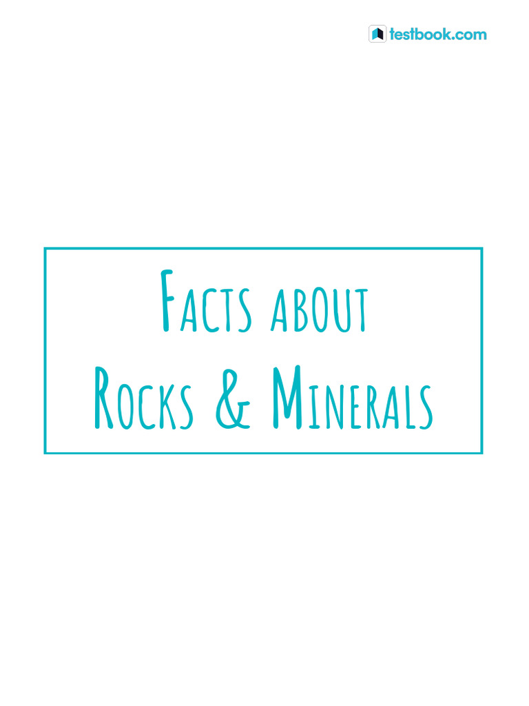 Facts About Rocks & Minerals - 1539600404 - English - 1559302435 | PDF ...