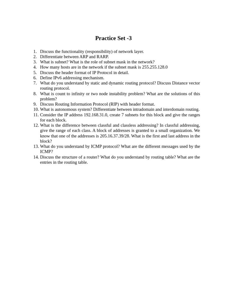 Practice Set - 3 | PDF