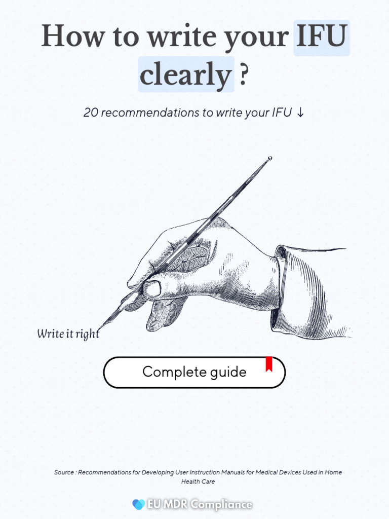 Writing Effective IFUs for Devices | PDF | Information ...