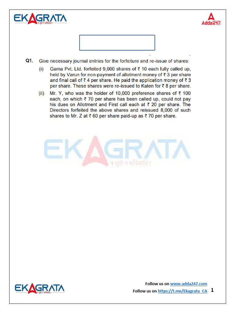 Daily Practice Questions for CA Exams | PDF