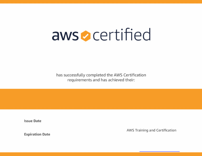 AWS SA Pro Certificate | PDF