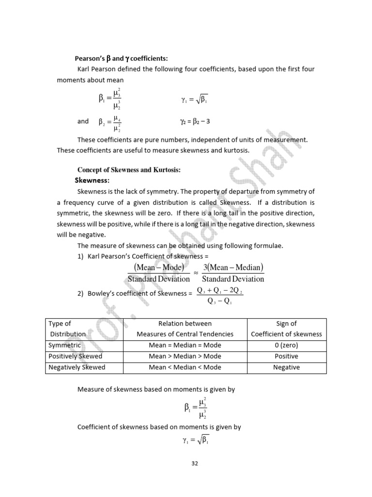 Skewness and Kurtosis Explained | PDF | Skewness | Statistical Analysis