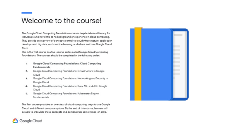 GCP Fundamentals for Beginners Course | PDF