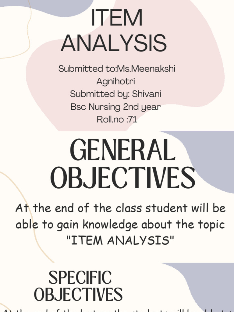 Item Analysis - 20250409 - 024433 - 0000 | PDF | Multiple Choice | P Value