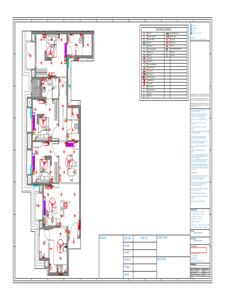 Electrical Layout for SIS Florence Apartment | PDF | Equipment ...