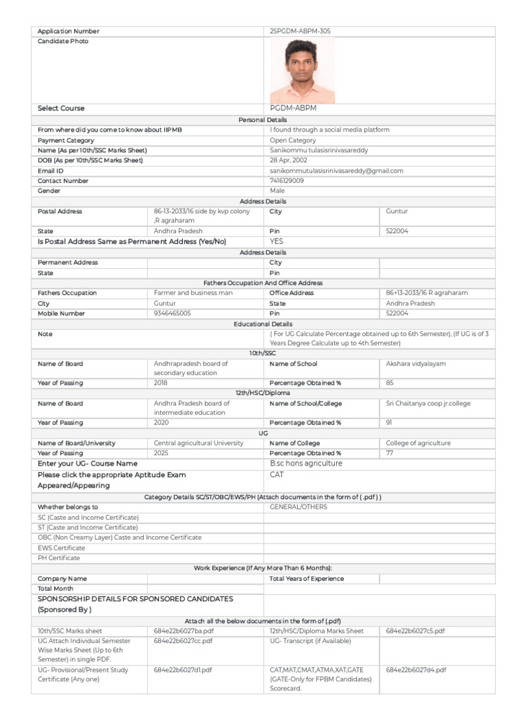 ABPM Application Form Submission | PDF | Schools | Student Assessment ...