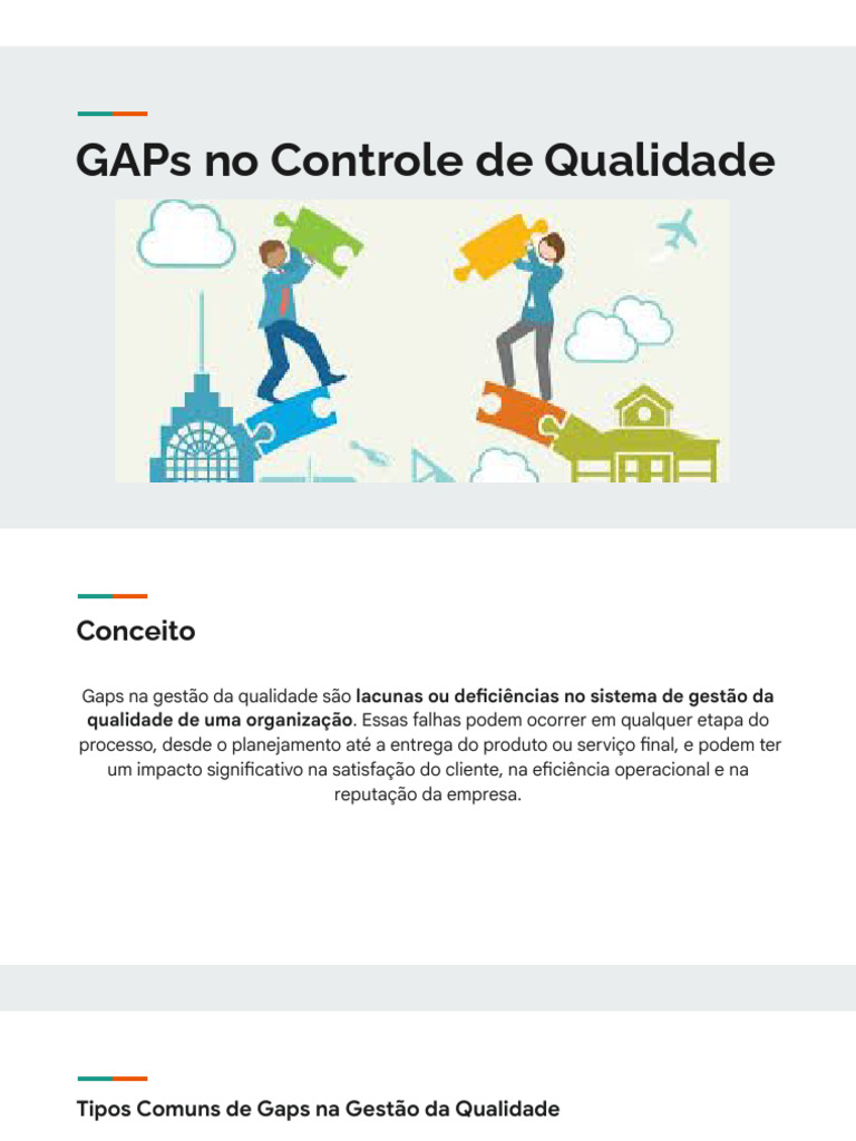 Identificando e Superando Gaps na Qualidade | PDF | Qualidade (negócios ...