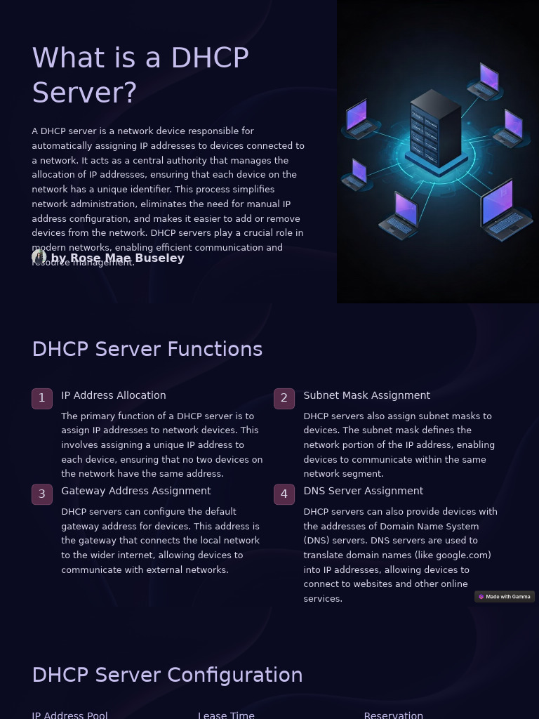 What Is A DHCP Server | PDF | Ip Address | Computer Network