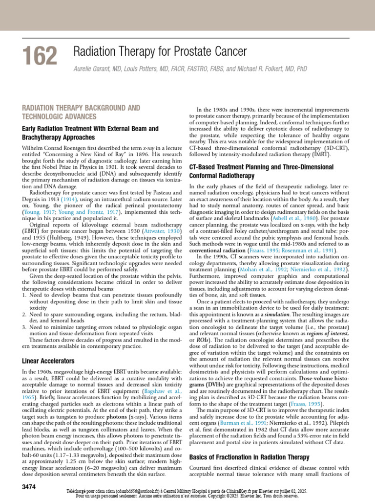 Advances in Prostate Radiation Therapy | PDF | Radiation Therapy ...
