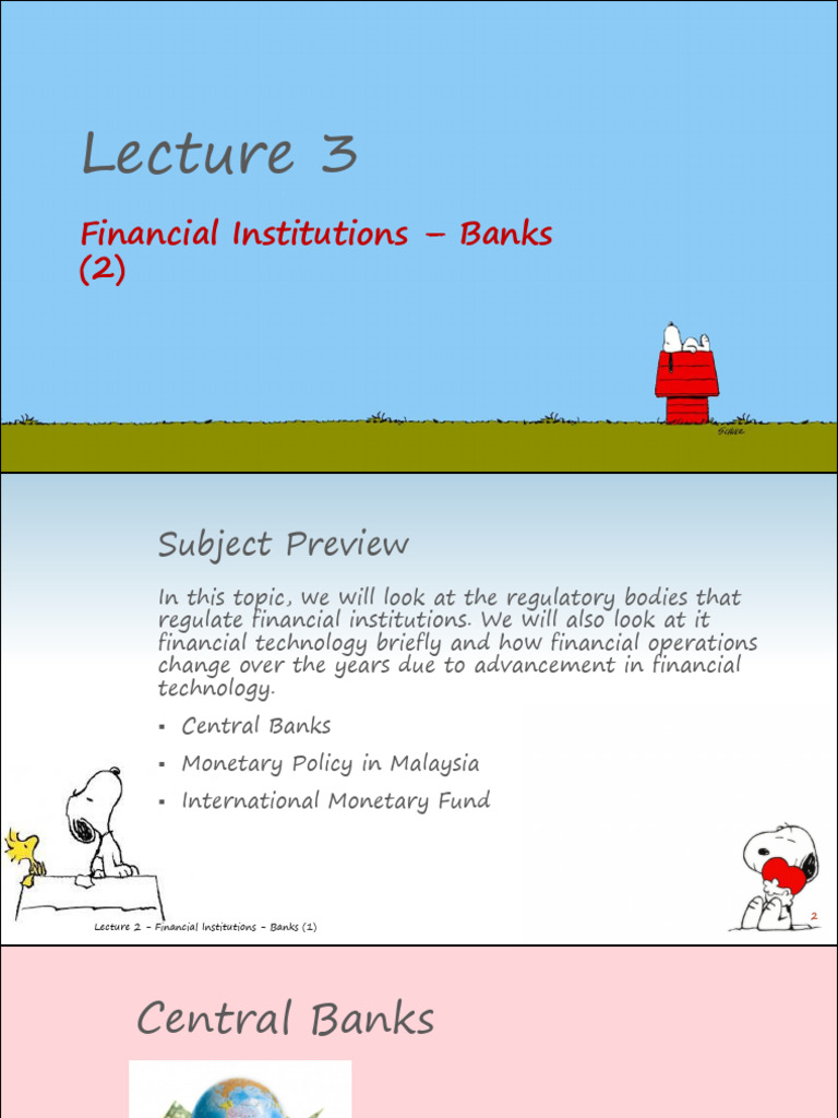 Central Banks and Monetary Policy Overview | PDF | Special Drawing ...