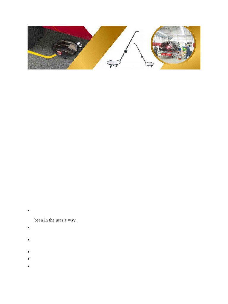 Under Vehicle Inspection Mirror Overview | PDF