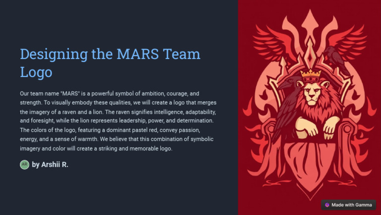 MARS Team Logo Design Concept | PDF
