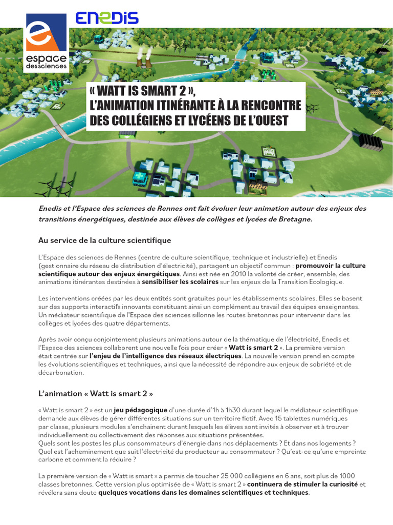 Animation Watt is Smart 2 en Bretagne | PDF