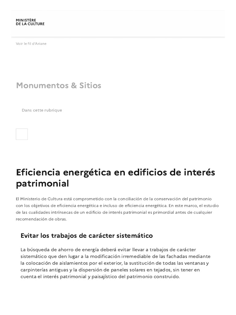 Eficiencia Energética en Patrimonio Histórico | PDF | Uso eficiente de ...