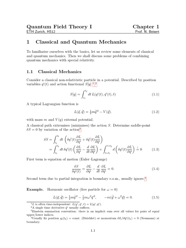 Introduction to Quantum Mechanics Concepts | PDF | Hamiltonian ...