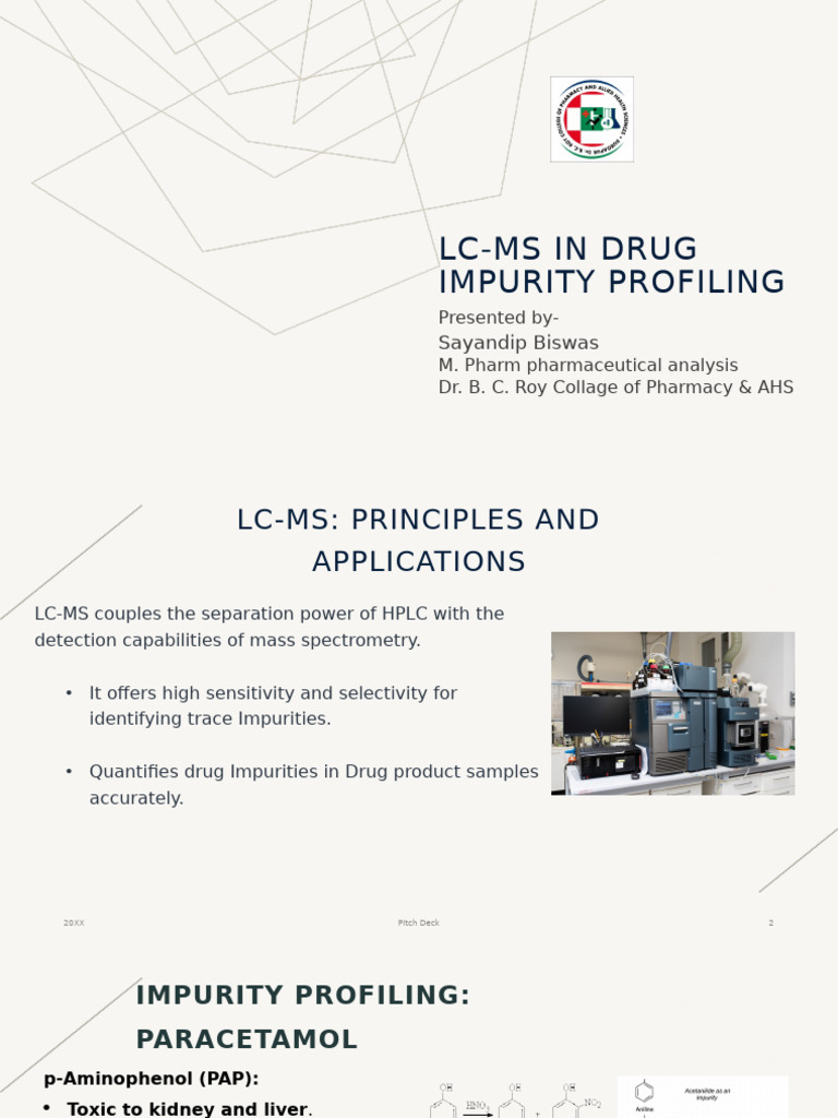LC-MS Drug Impurity Profiling Guide | PDF | Liquid Chromatography–Mass ...