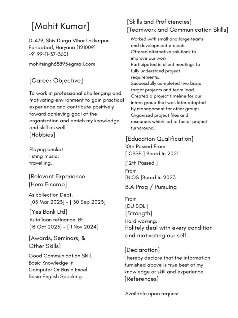 Professional Profile and Skills Summary | PDF | Intelligence | Behavior ...