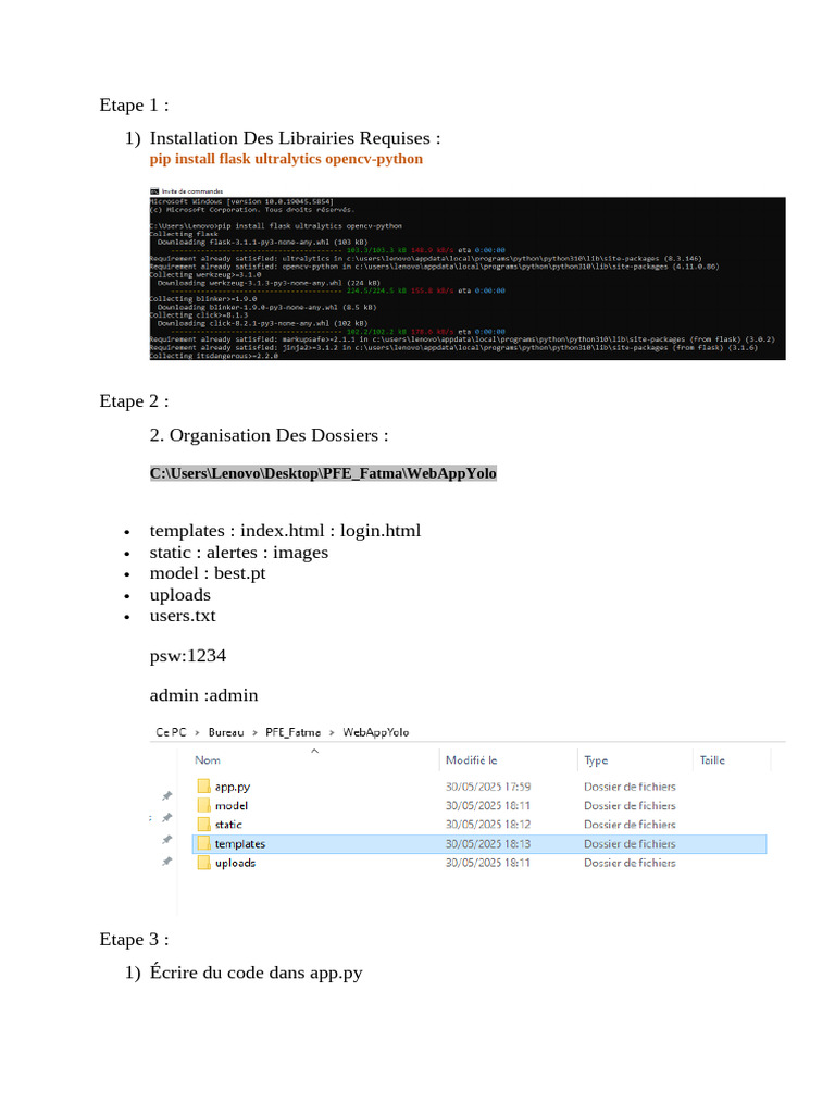 Développement d'une application Flask pour YOLO | PDF | Bases de ...