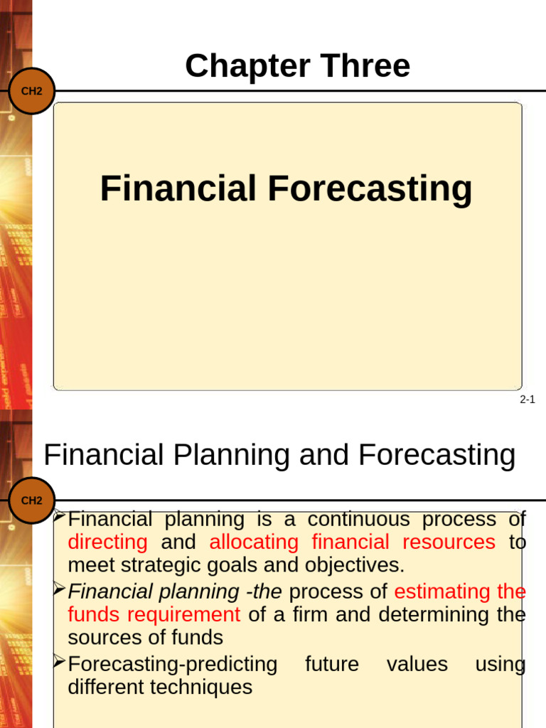 Financial Planning and Forecasting Guide | PDF | Retained Earnings ...