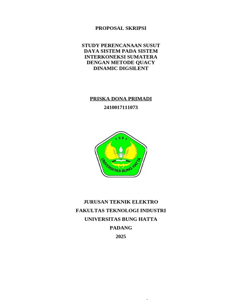 Perencanaan Susut Daya Interkoneksi Sumatera | PDF