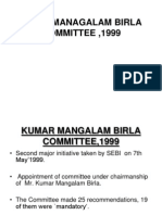 Kumar Managalam Birla Committee ,1999