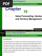 Chapter 10 Sales Forecasting, Quotas and Territory Management-Sales and Distribution Management (1)