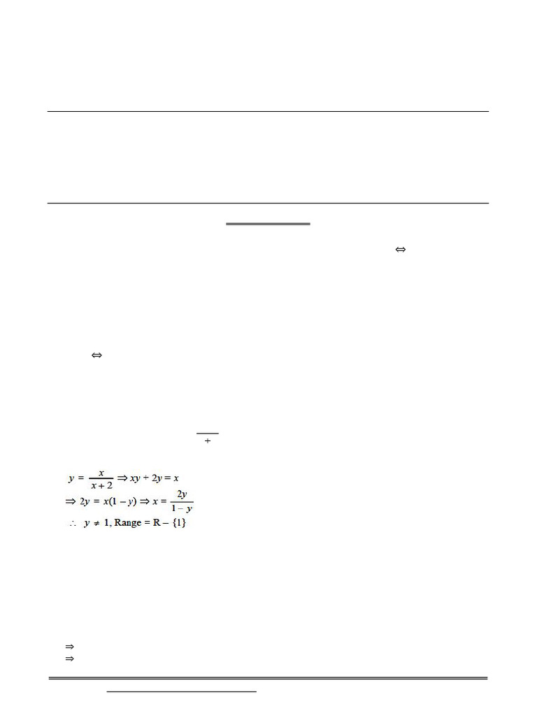 Class XI Maths Practice Paper: Relations & Functions | PDF | Function ...