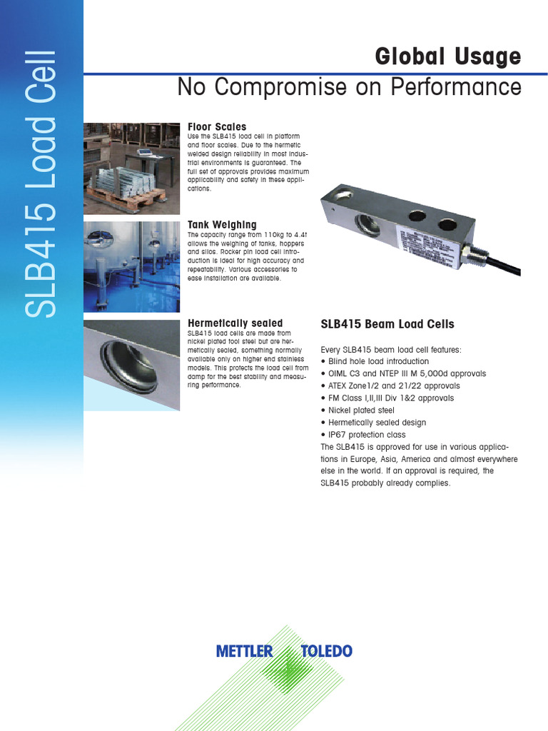 SLB415 Load Cell Specifications and Use | PDF