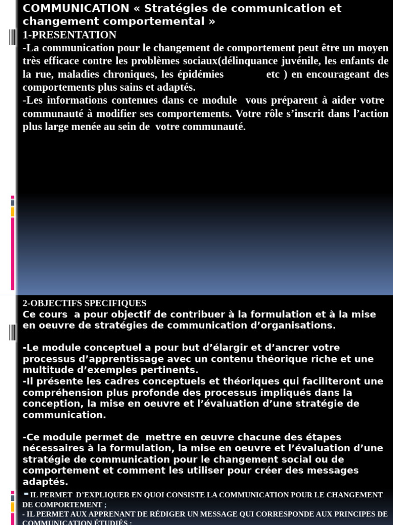 Communication pour le Changement Social | PDF | la communication ...