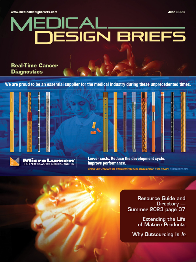 2023 June Medical Design Briefs | PDF | Sterilization (Microbiology) |  Echocardiography