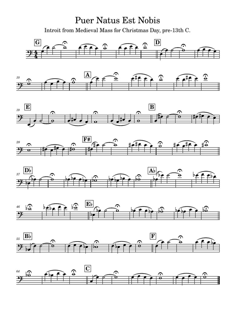 Puer Natus Est Nobis Chant PDF | PDF