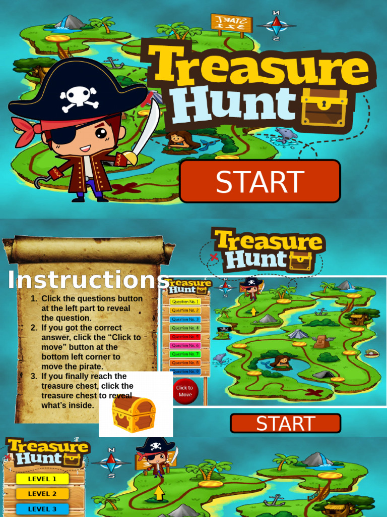 Treasure Hunting Powerpoint Template | PDF