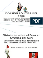 Division Politica Del Peru