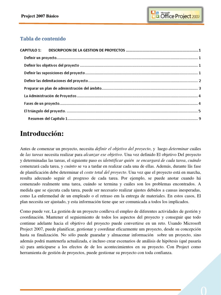 Capitulo 1 - Gestión de Proyectos | PDF | Presupuesto | Gestión de ...