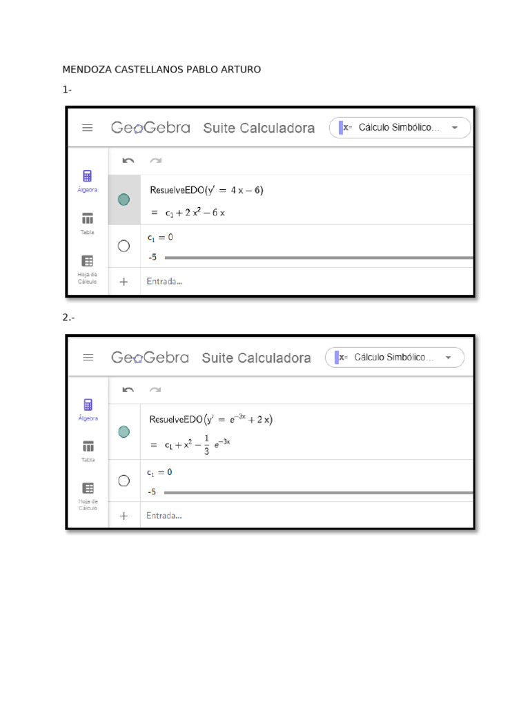 Geogebra 2.0 | PDF